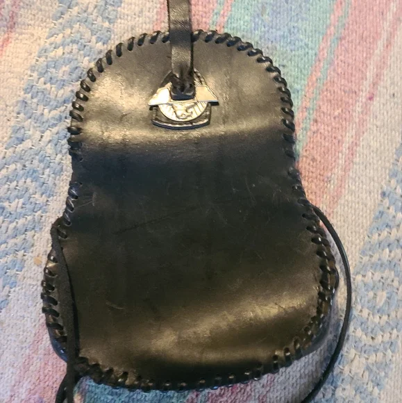 HOST PICK 🎉🎊Handmade genuine leather motorcycle themed cross body small bag - Picture 6 of 6